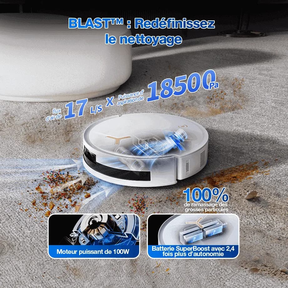 Ecovacs Deebot T50 Max Pro Omni Gen2 Blanc
