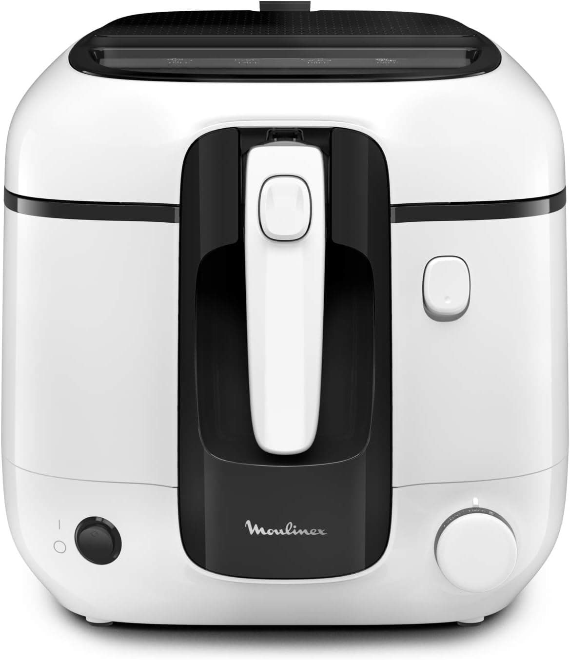 Moulinex Friteuse à huile, 2,2 L d’huile, 1,5 kg de frites, Cuve amovible antiadhésive, Super Uno, Blanc