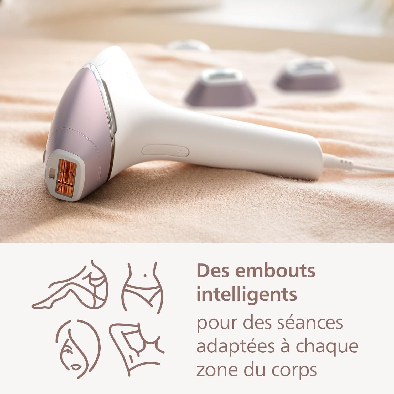 Épilateur à lumière pulsée Philips Lumea IPL Série 8000 BRI949