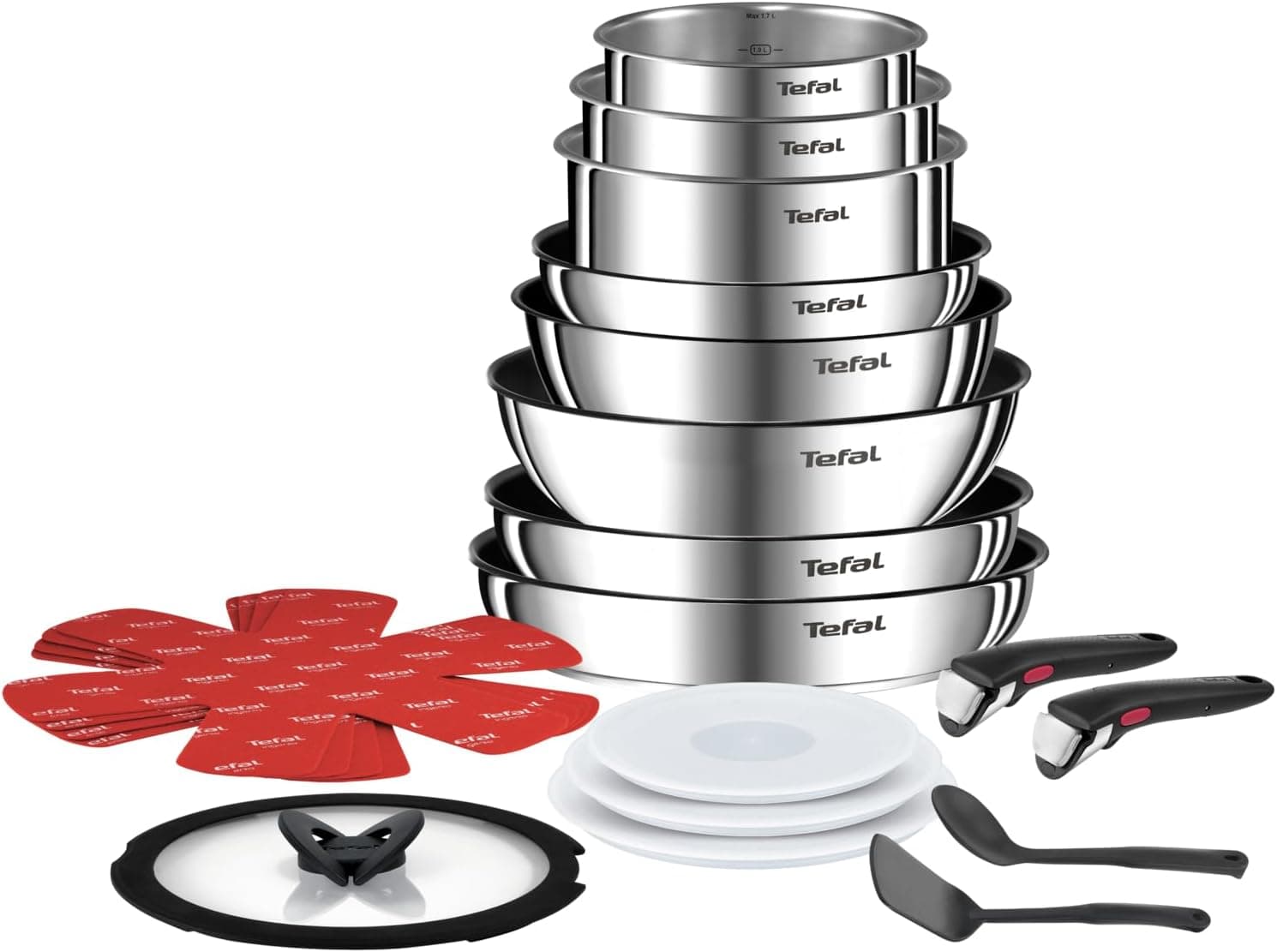 Tefal Ingenio L897SJ04 - Batterie de Cuisine 20 Pièces