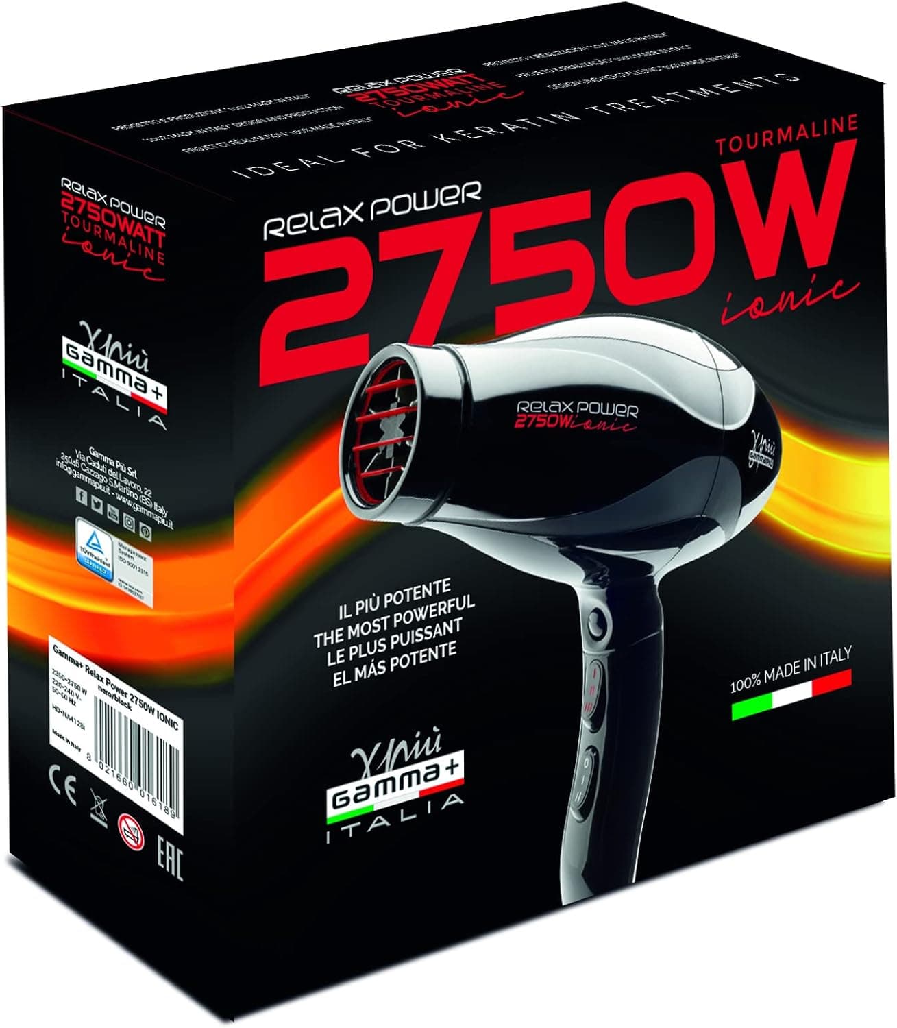 Sèche-cheveux Gamma+ Relax Power 2750W Ionic