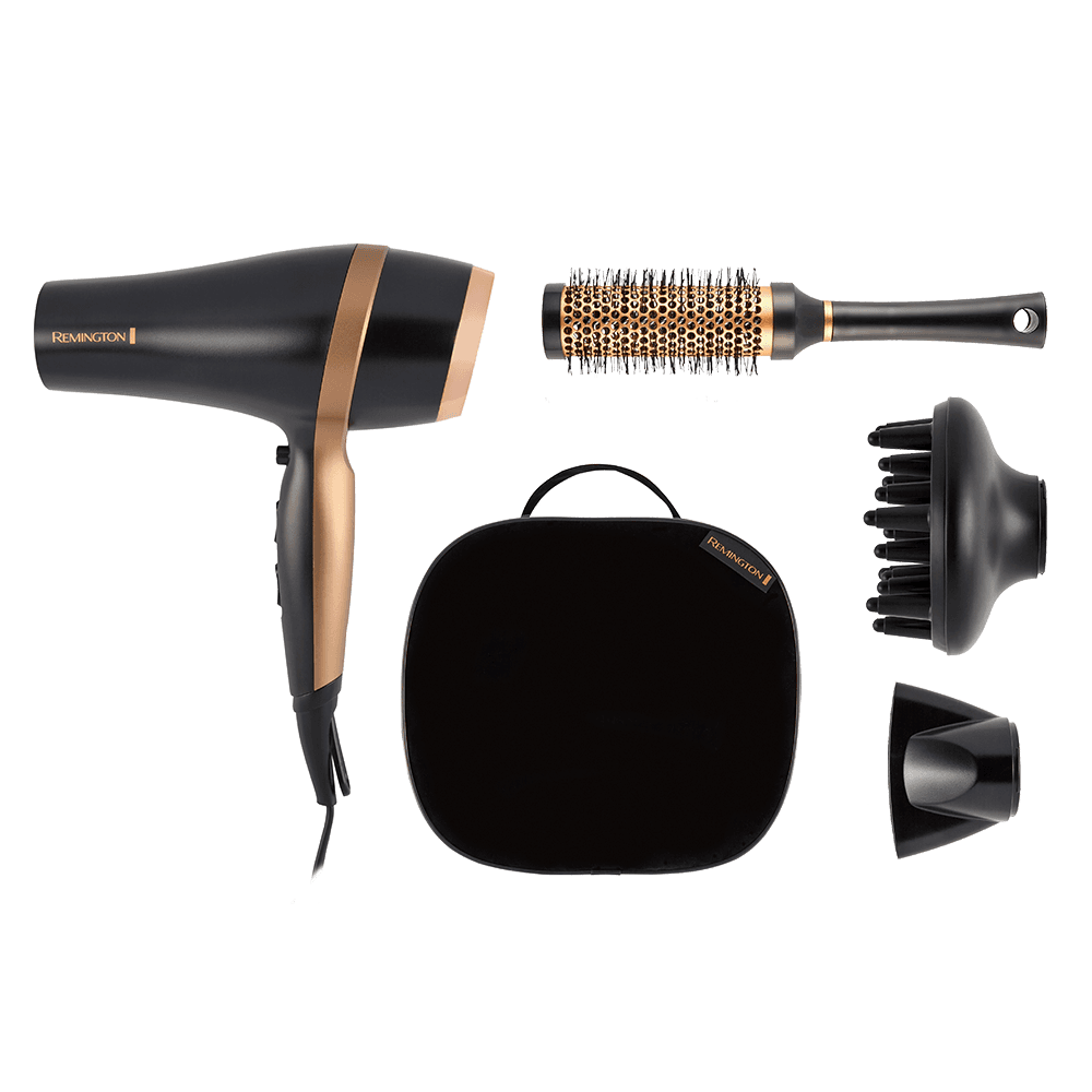 Remington Coffret Cadeau Sèche-Cheveux Salon Smooth 2100W avec Accessoires
