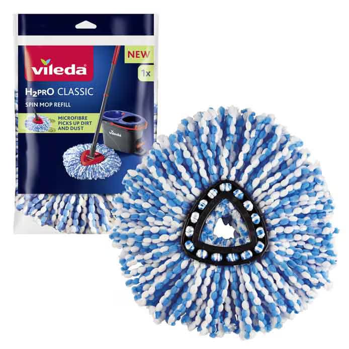 Recharge H2prO Spin Mop Vileda – nettoyage puissant & durable en microfibre