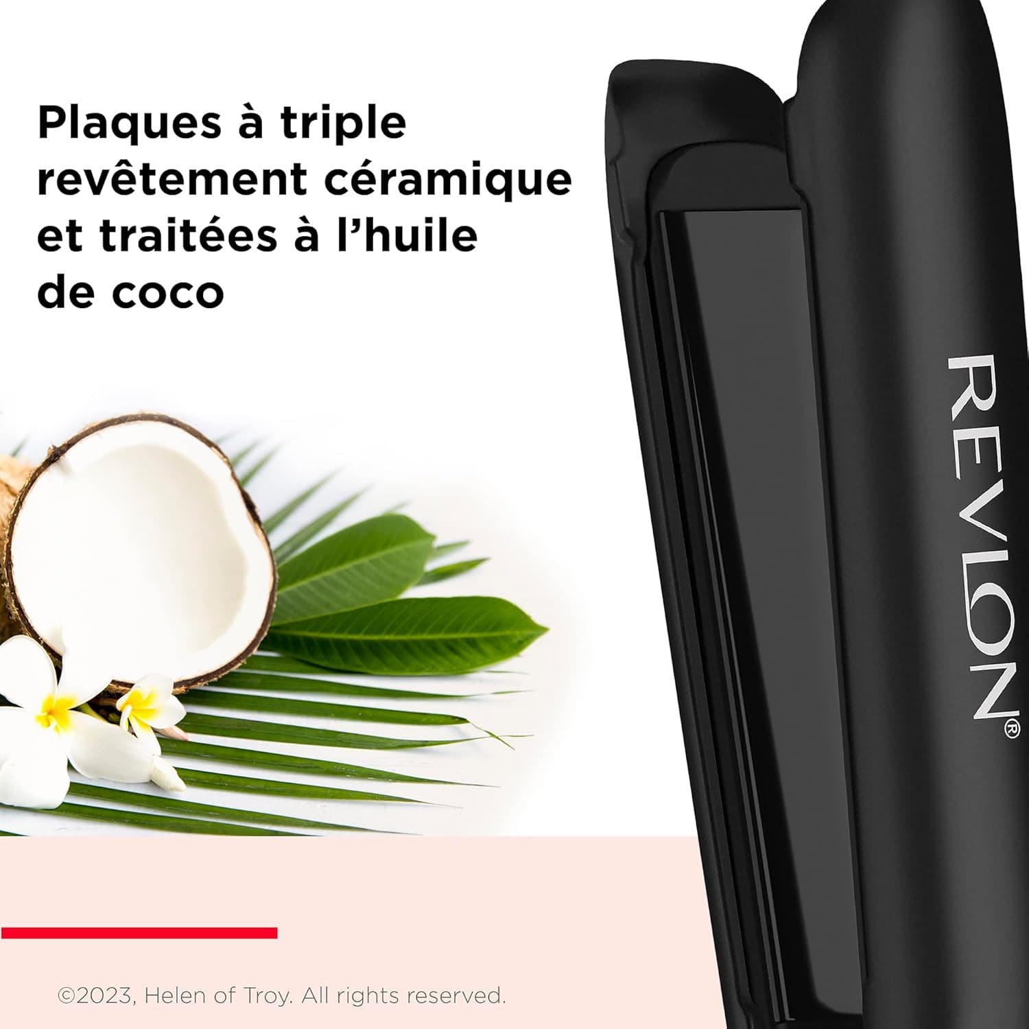 Revlon SmoothStay Lisseur Infusé à l’Huile de Coco – 25 mm (RVST2211P)