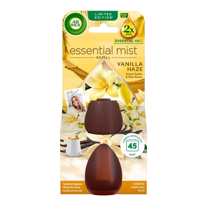 عبوة إعادة تعبئة Air Wick Essential Mist سعة 20 مل - فانيلا هيز