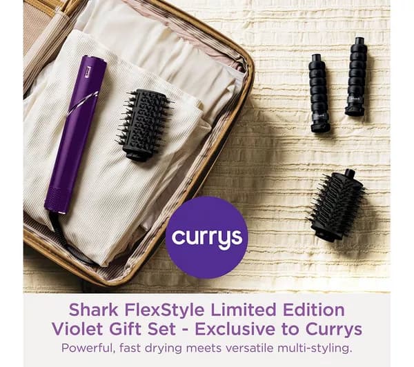 SHARK FlexStyle HD432VPUK Édition Limitée 4-en-1 Styler Air & Sèche-Cheveux – Violet