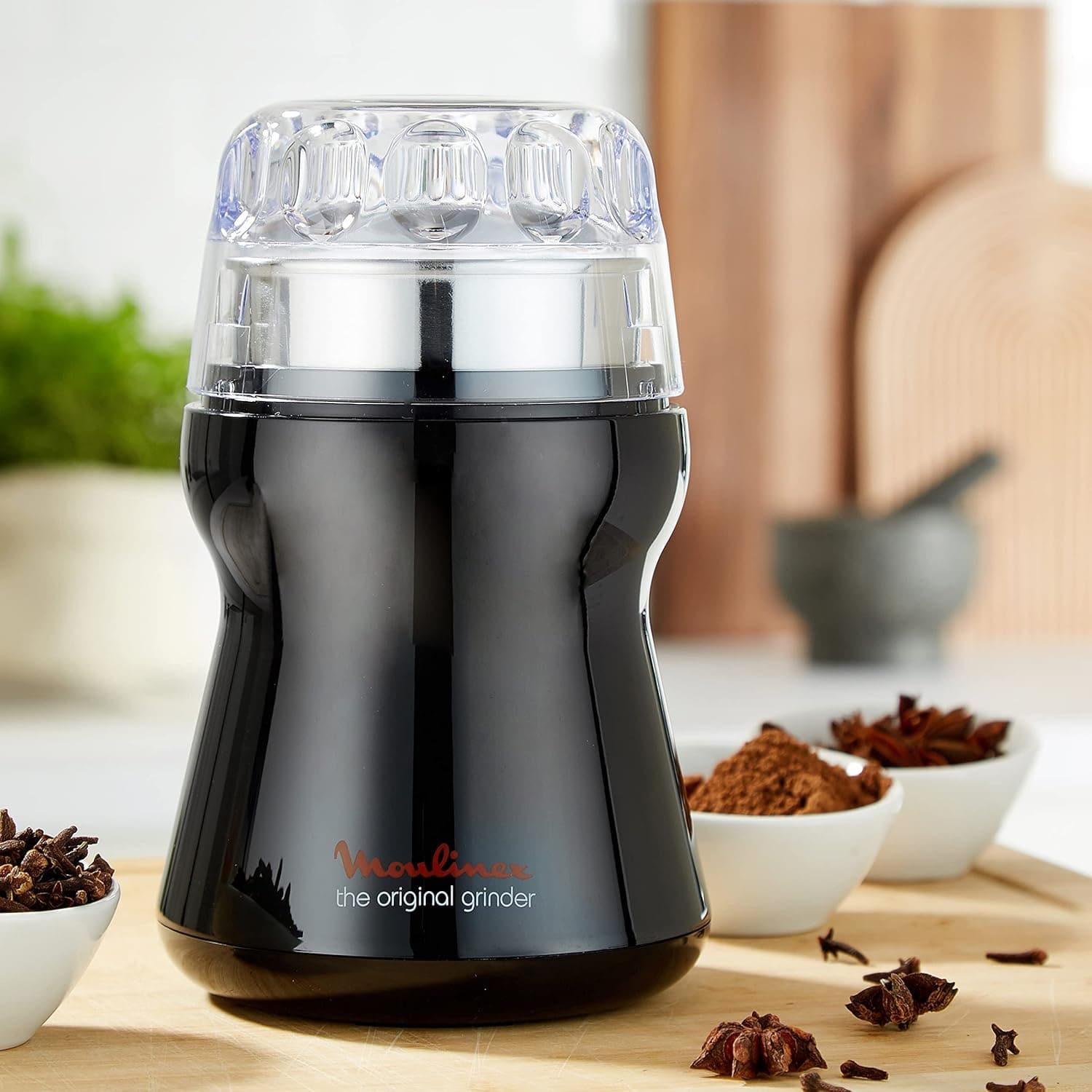 Moulinex Moulin à Grain Électrique Dehli 180W Noir (AR110830)
