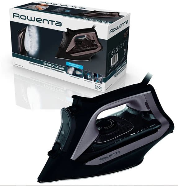 Rowenta DW4345D1 Express Steam 2600W - Fer à Repasser Vapeur avec Semelle Microsteam 350 Laser