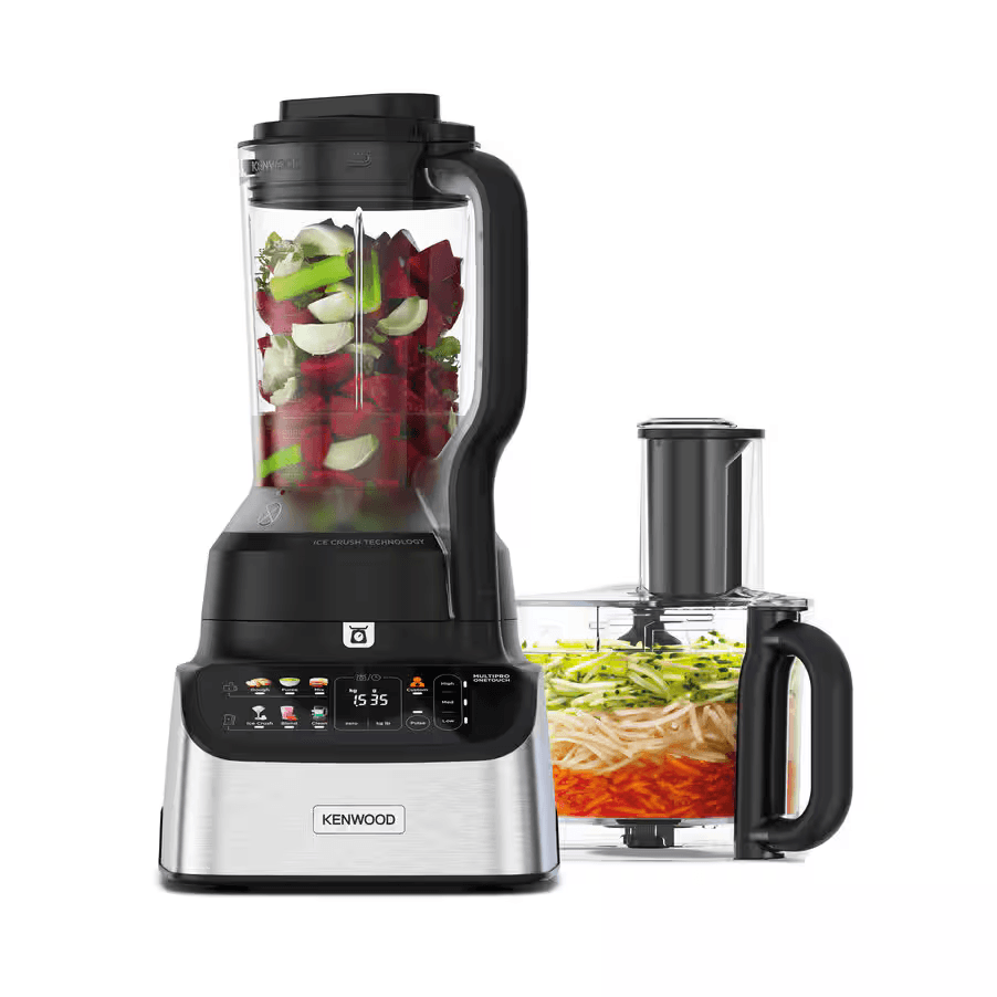 Kenwood MultiPro OneTouch FDM73.980ss Robot multifonction & Blender – 1000 W, 3 L, Noir & Argent