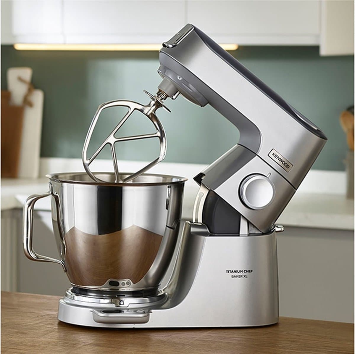 Kenwood Titanium Chef Baker XL KVL85.004SI Robot pâtissier – 1200 W, Bol 7 L + 5 L, Argent