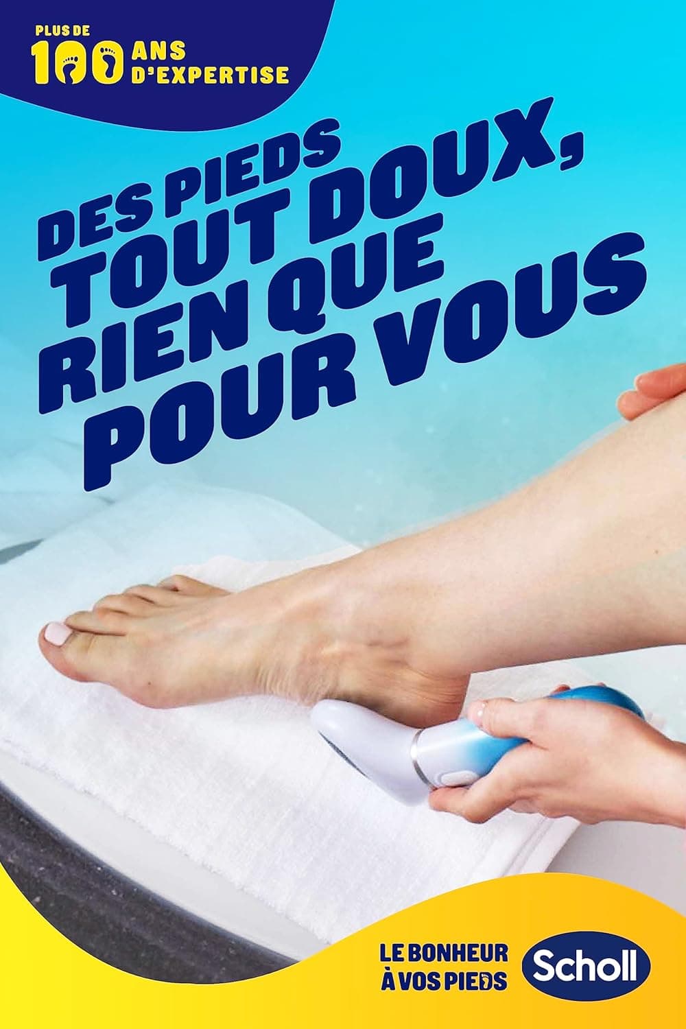 Scholl Velvet Smooth Râpe Électrique Pieds avec Cristaux de Diamant – Éliminateur de Callosités Sans Fil