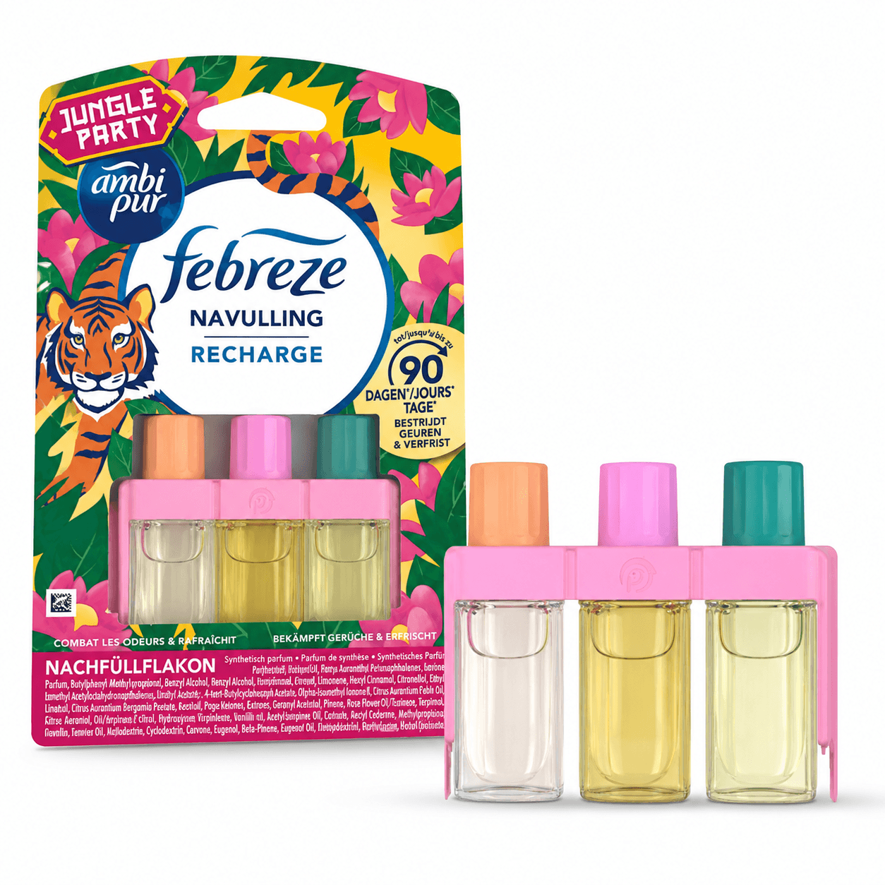 Febreze Ambi Pur 3Volution Recharge - Jungle Party - 3 x 20ml