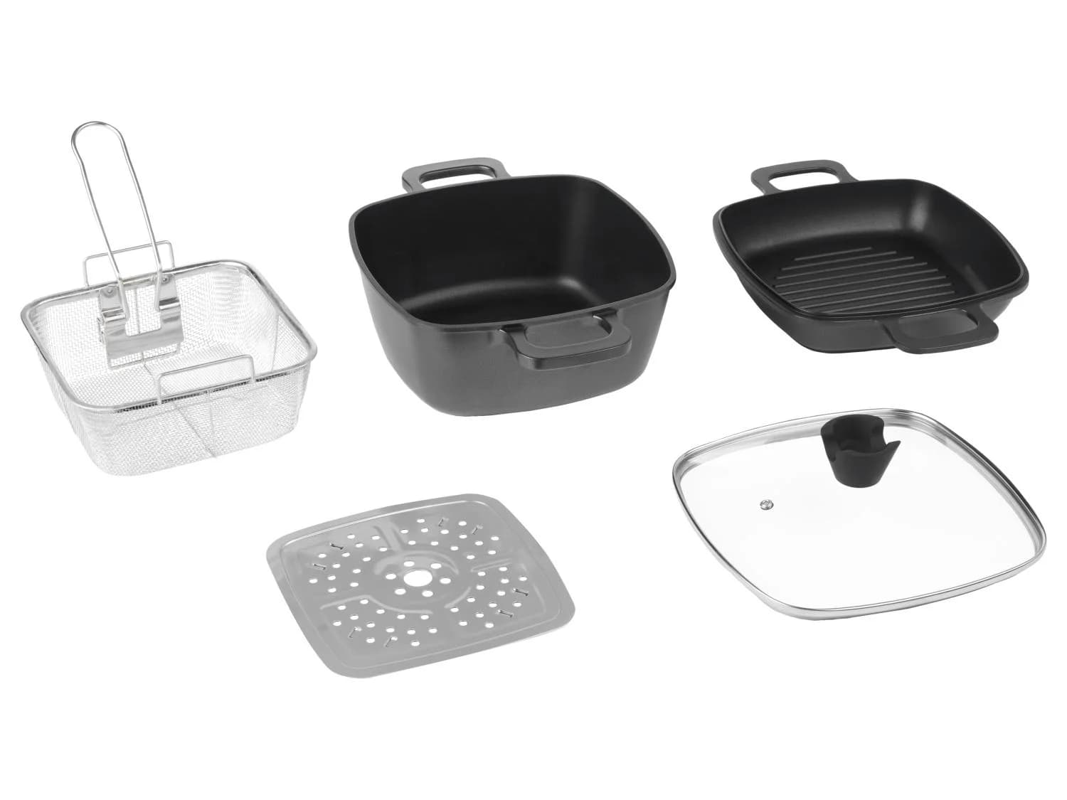 Ernesto Set Multifonction 5-en-1 en Fonte d'Aluminium