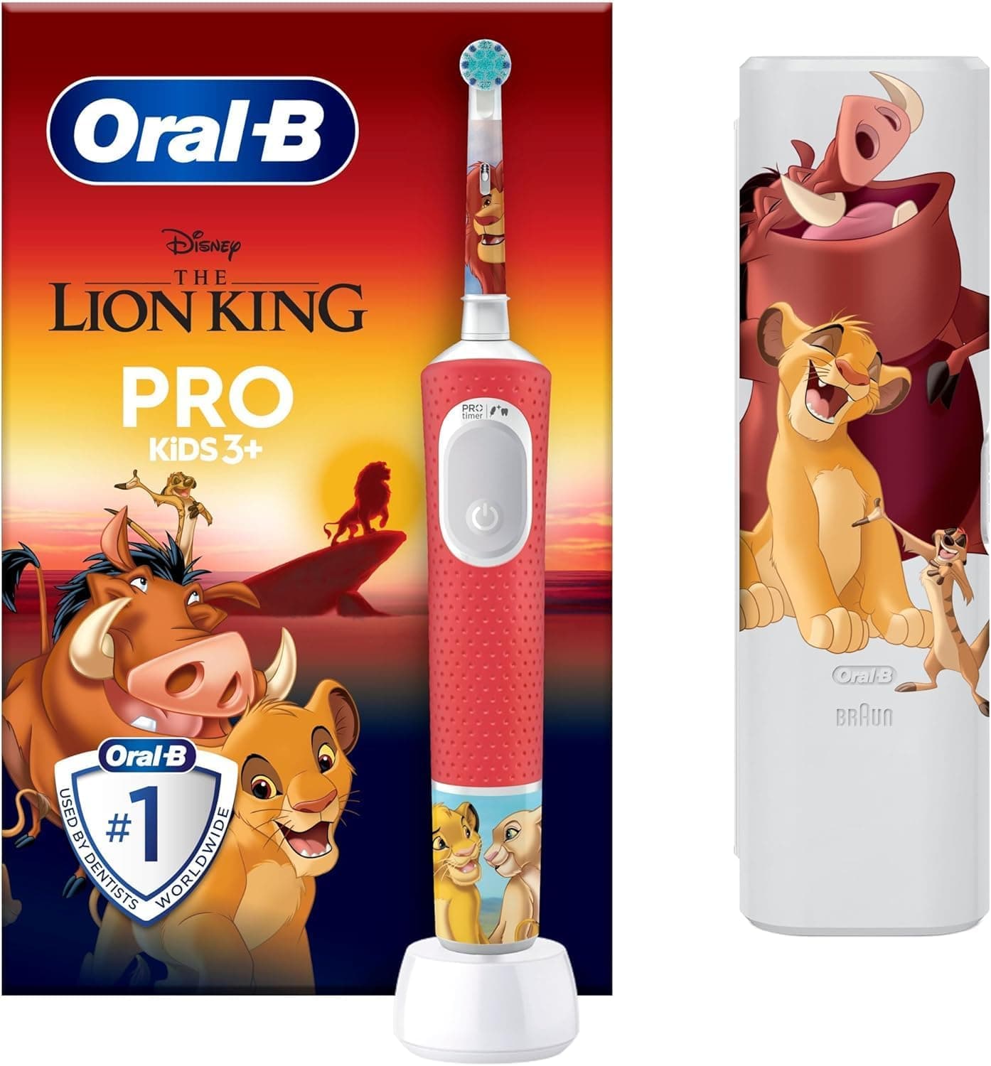 Brosse à dents électrique Oral-B Pro Kids Disney Le Roi Lion (3+)