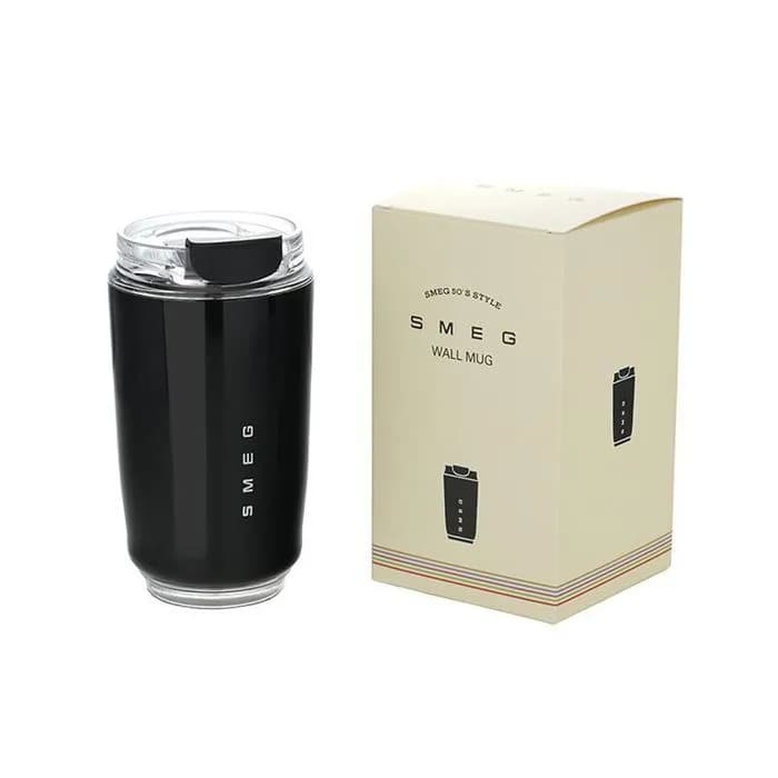 SMEG Mug isotherme, Tasse à Café en Acier Inoxydable