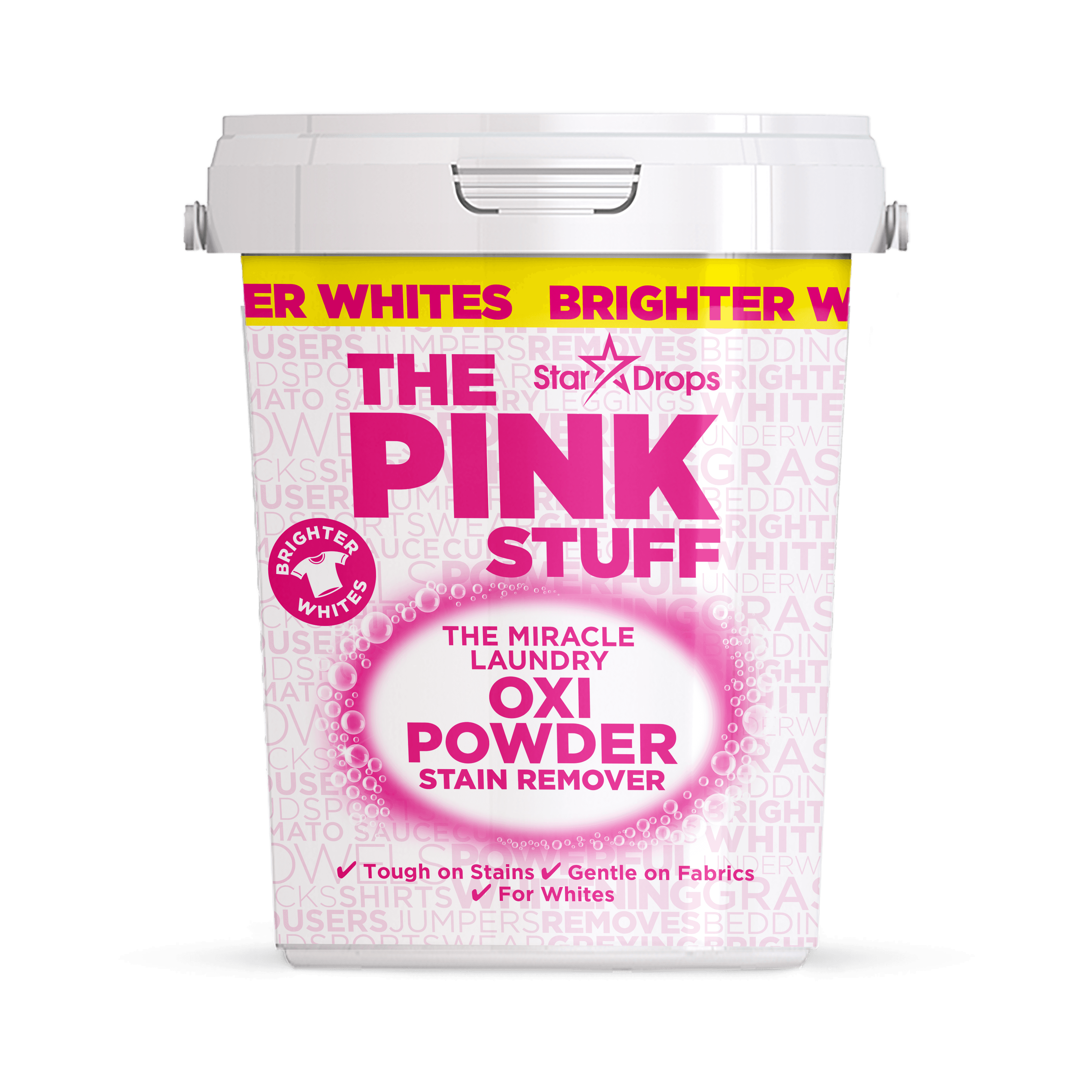 ذا بينك ستاف مسحوق إزالة البقع Miracle Laundry Oxi للملابس البيضاء – 1 كغ
