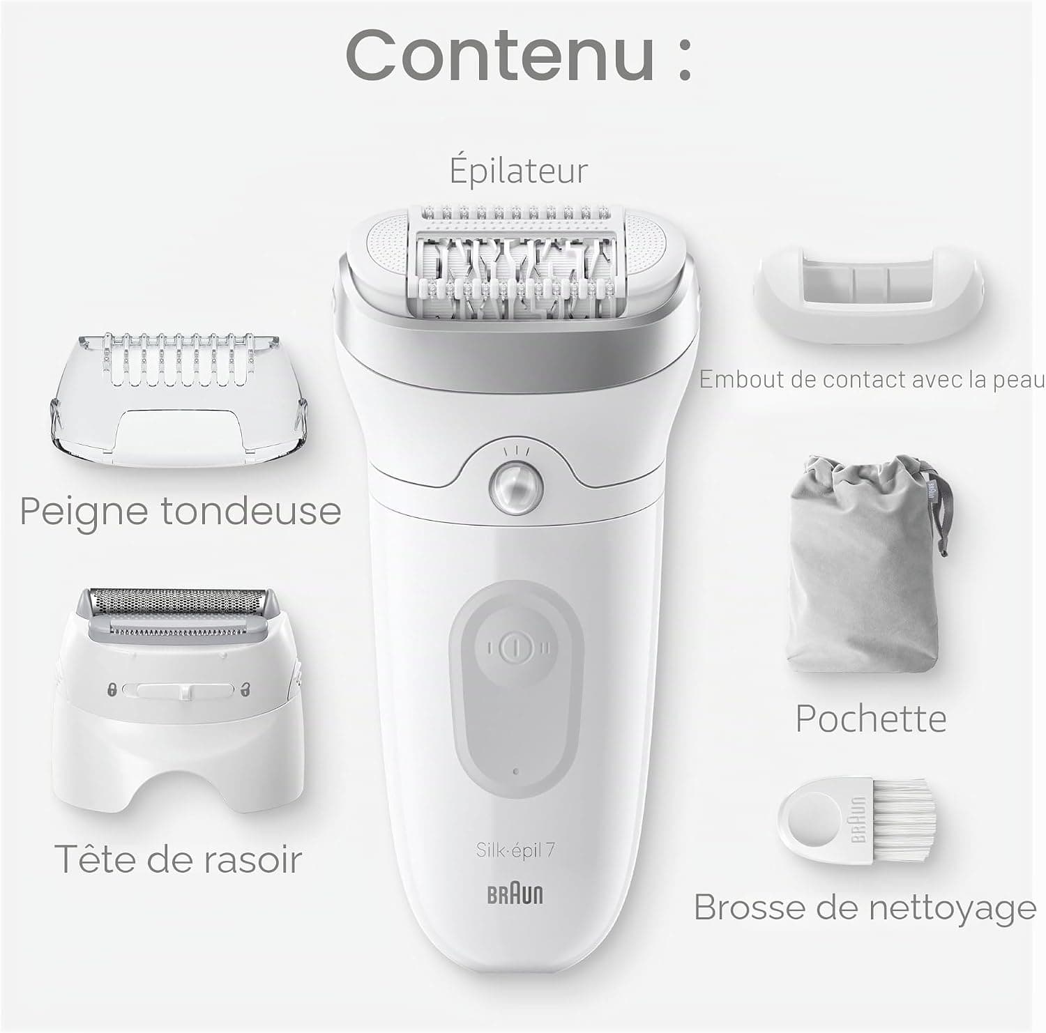 Épilateur Braun Silk-épil 7 SE7-041 Wet & Dry