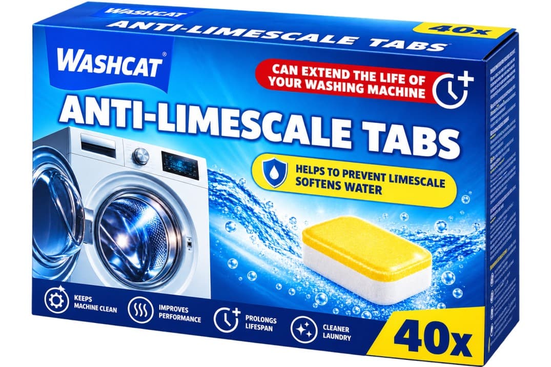 Tablettes détartrantes pour machine à laver Washcat (Lot de 40, 640g)