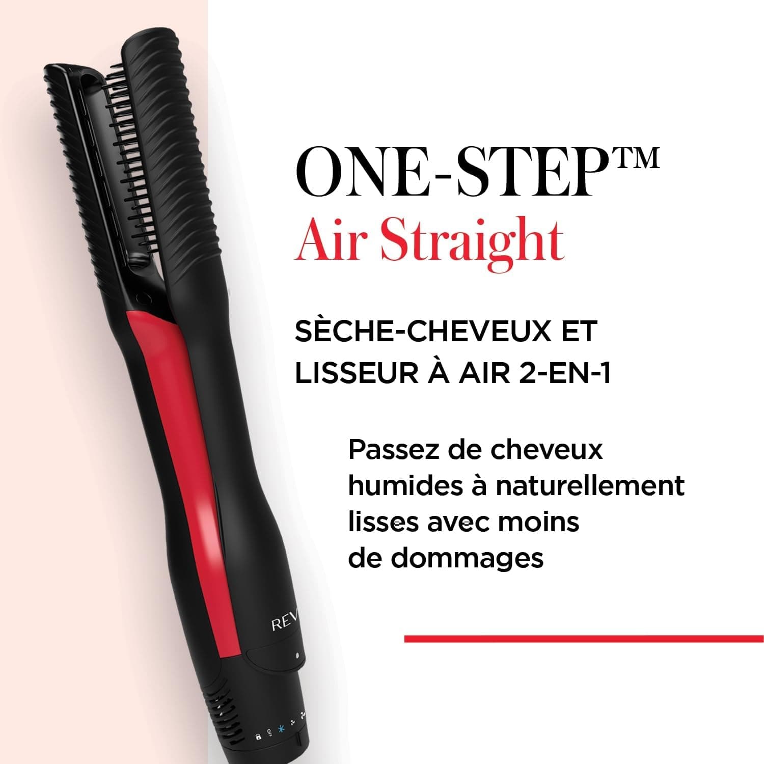 Revlon One-Step Air Straight Séche-Cheveux & Lisseur 2-en-1 – RVDR5330E