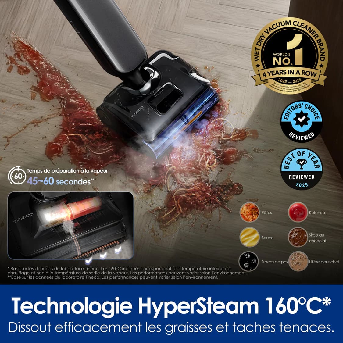 Aspirateur Laveur Vapeur sans fil Tineco Floor One S9 Artist Steam Pro