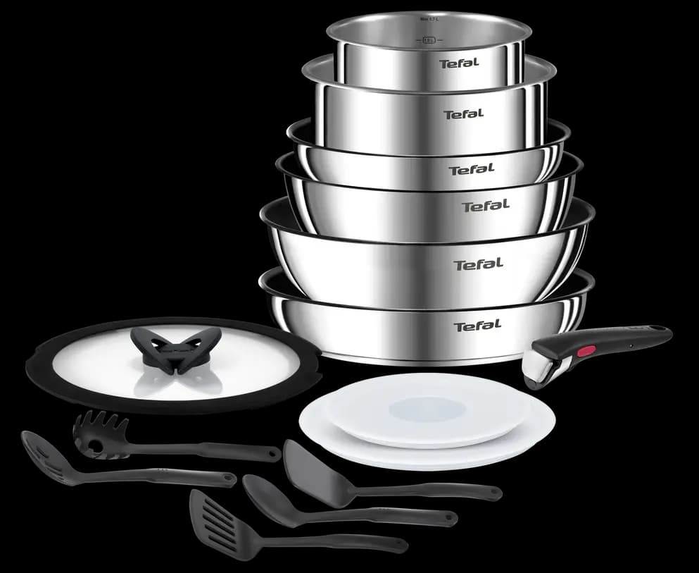 Tefal Ingenio Emotion Set de 15 pièces - Acier Inoxydable
