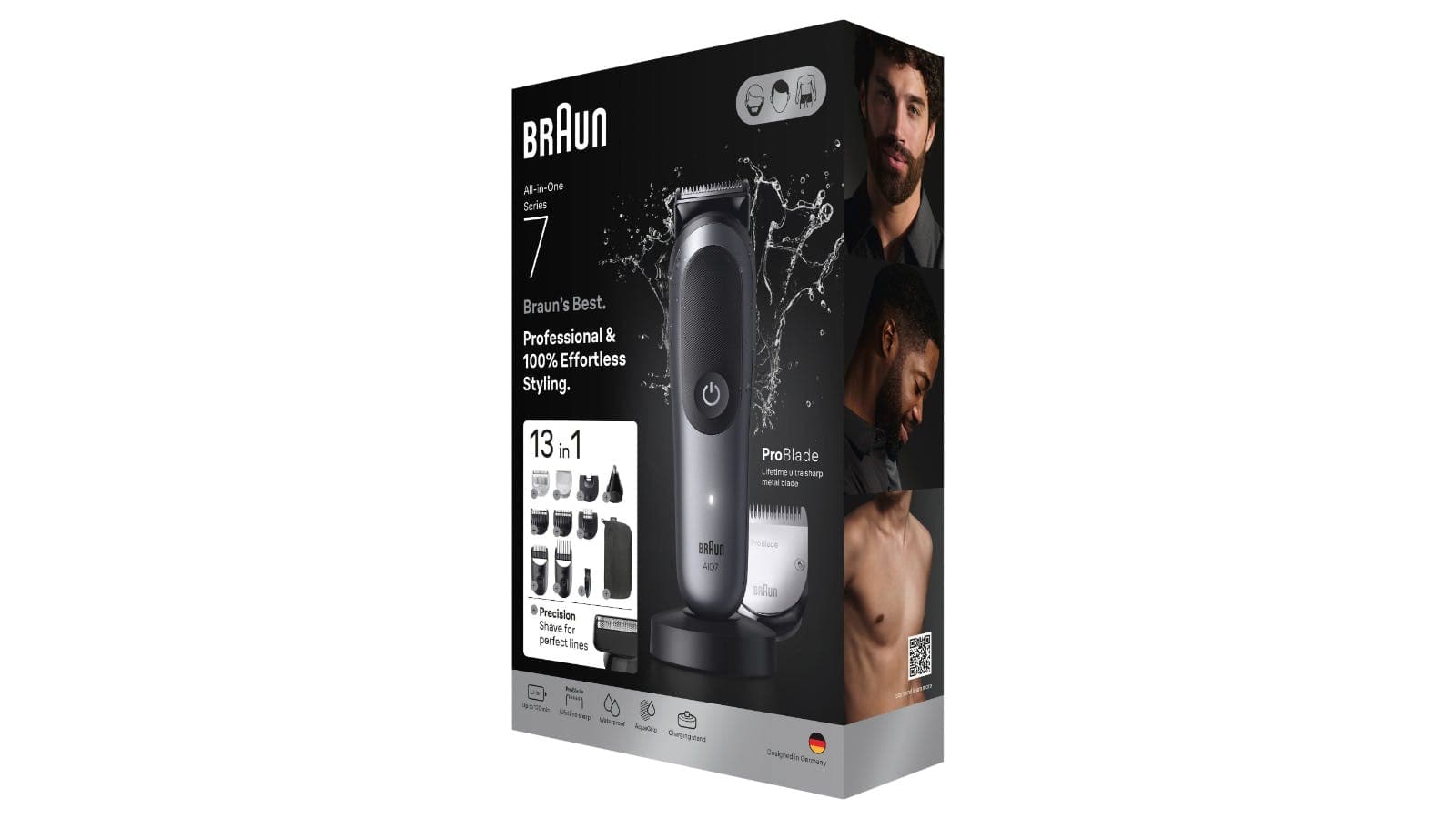Kit de rasage tout-en-un Braun Series 7 13-en-1 – Gris
