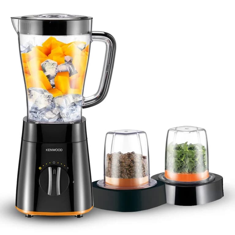 Blender Kenwood BLP15‑360BK avec 2 broyeurs, bol 2 L, 500 W