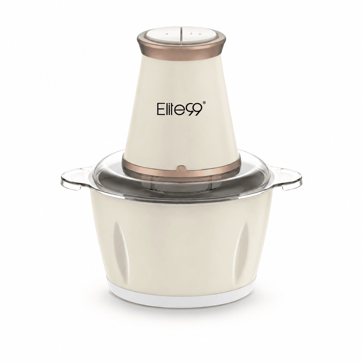 Mini hachoir Elite99 Silver 550W Beige avec bol inox 2L
