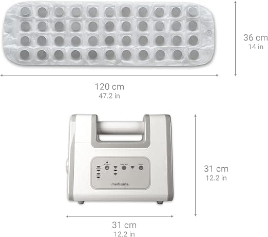 Medisana Bain à bulles, Baignoire à tapis à bulles, Tapis d'hydromassage