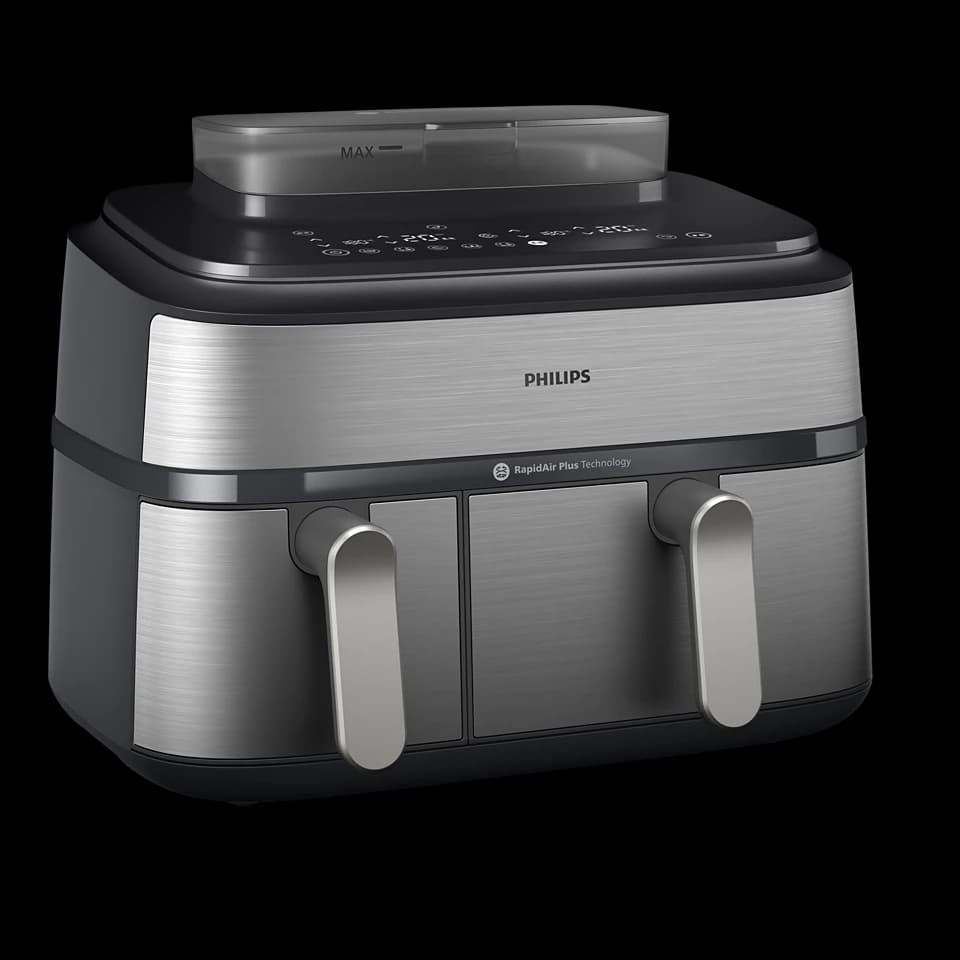Philips 5000 Series Steam Airfryer Dual Basket 9L - NA555/09