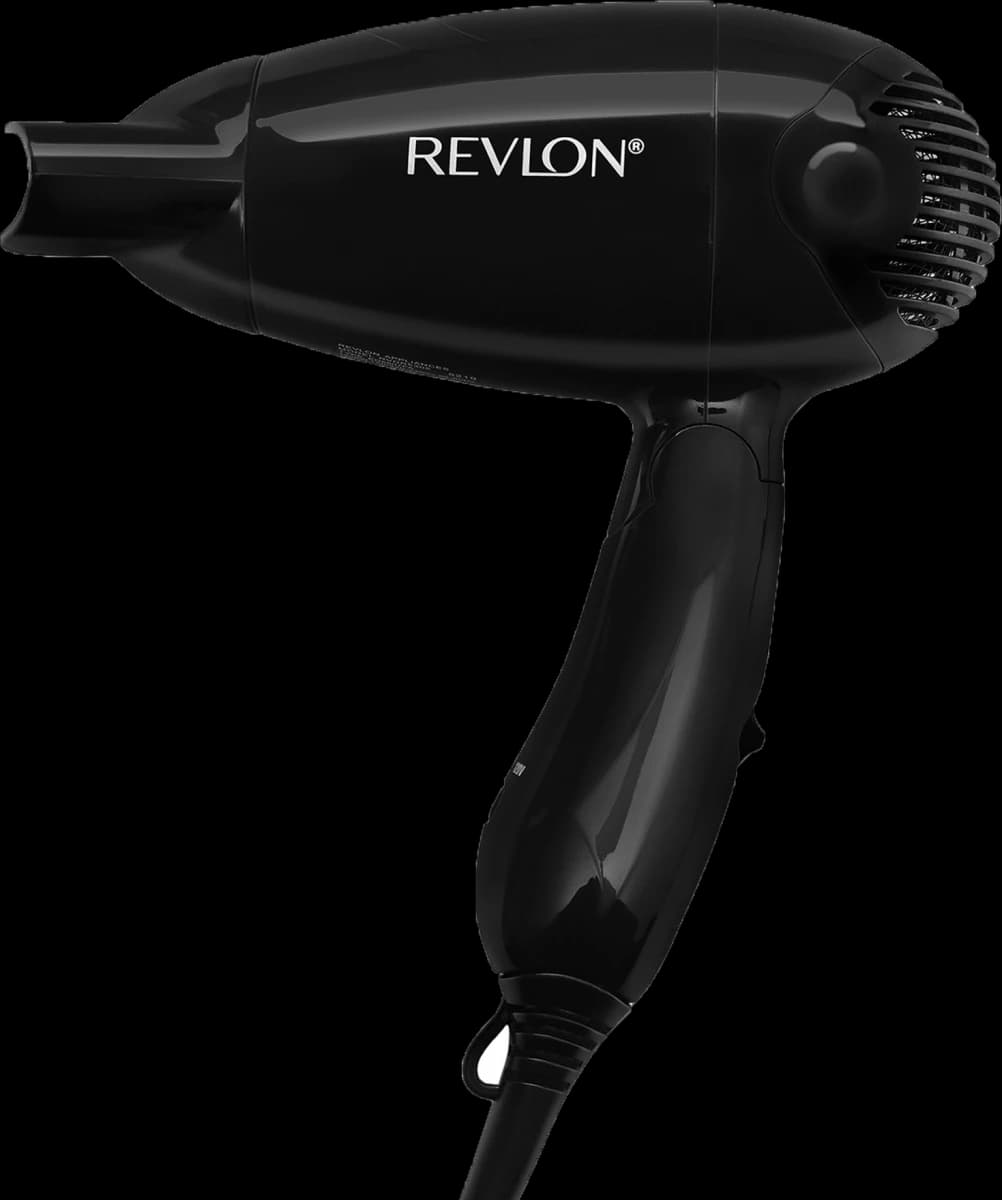 Sèche-cheveux de voyage pliable Revlon - Compact et léger - 1200 Watts - Noir
